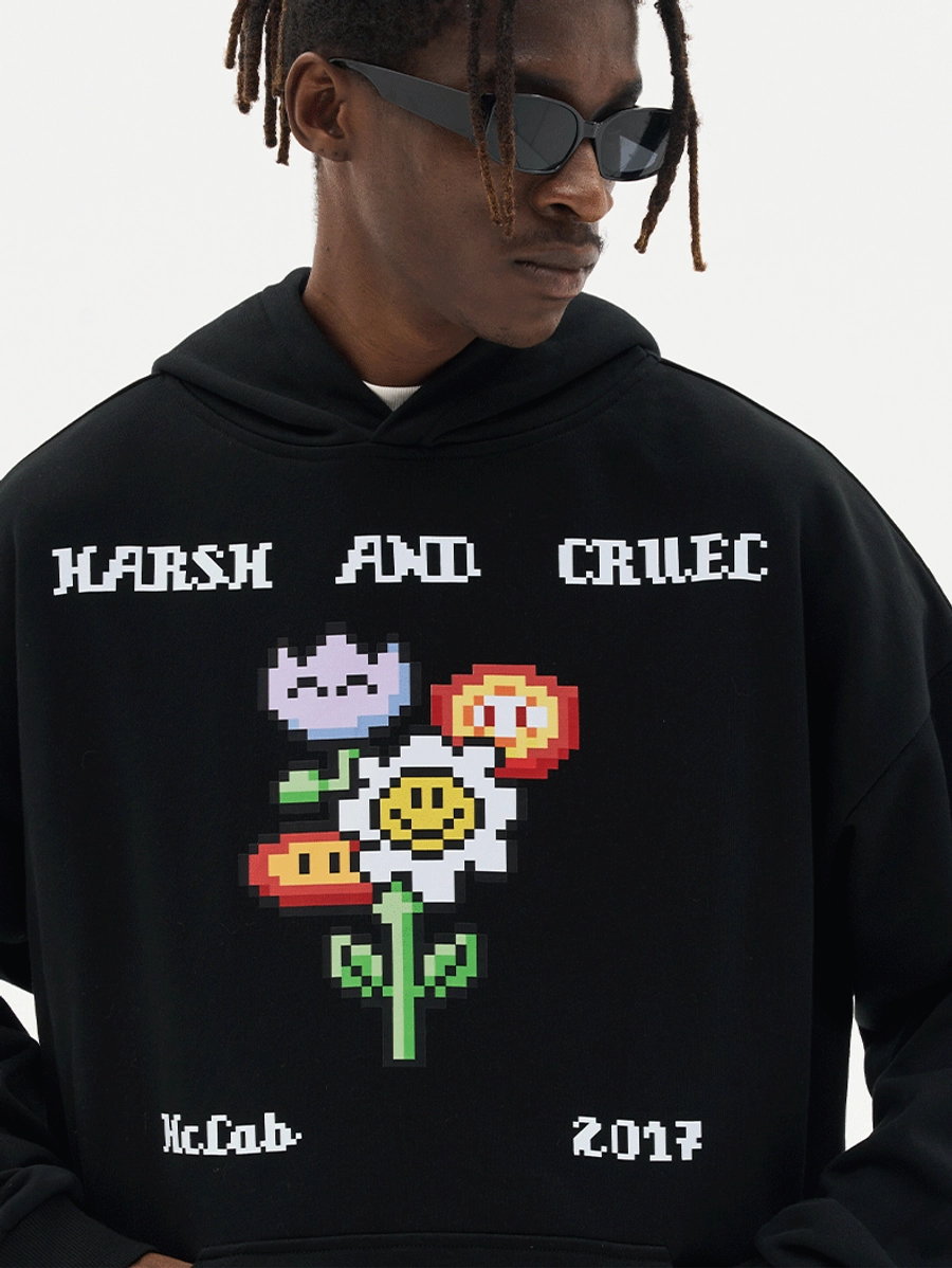 Худи HARSHandCRUEL "PixeLs" Oversized Hoodie