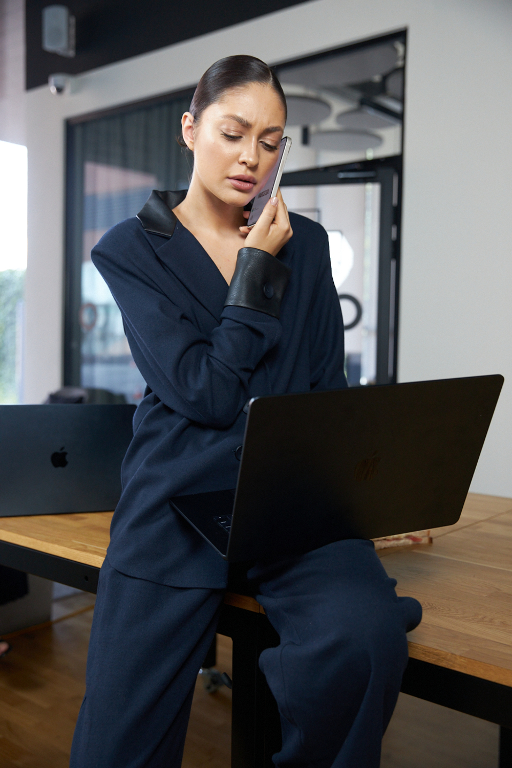 Брюки "Office" синий