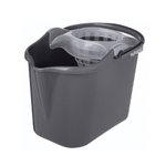 Ведро "Grenada" прямоугольное, 13л с отжимом МОП (бесцветный)