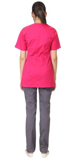 Костюм женский "Сириус-Валерия" (фуксия/т. серый)