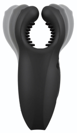 Мужской вибратор-стимулятор Man Wand with Vibration and Moving Wings (Цвет: черный)