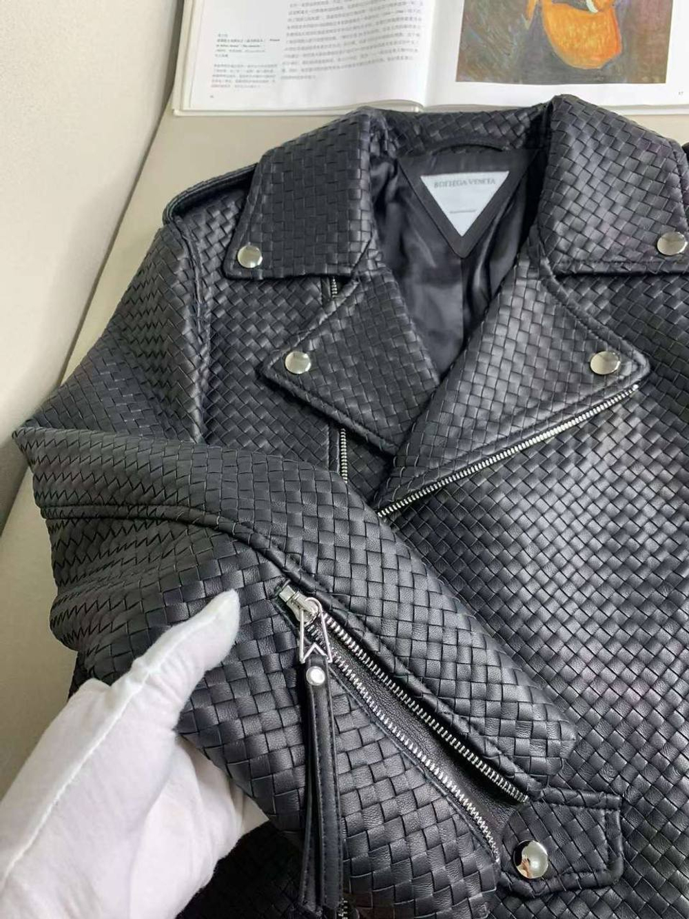 Кожаная куртка Bottega Veneta