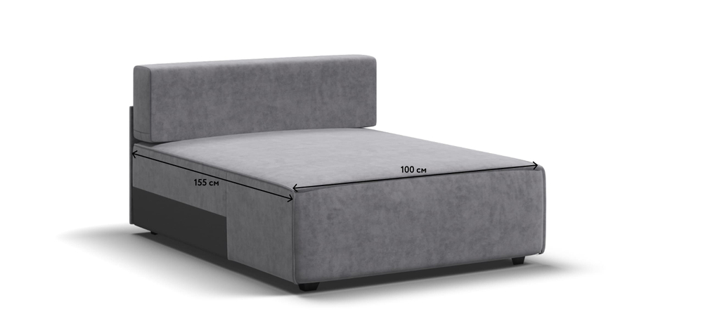 Босс Софт Модуль оттоманка Велюр Роял агат