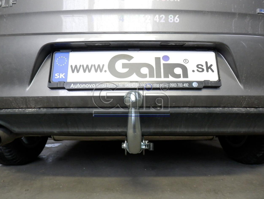 Фаркоп оцинкованный Galia A048A для Volkswagen Golf хетчбек 5 дв., Audi A3 хетчбек 3/5 дверей 2012- (паспорт и сертификат в комплекте)(без электрики)