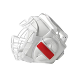 Шлем с решеткой белый