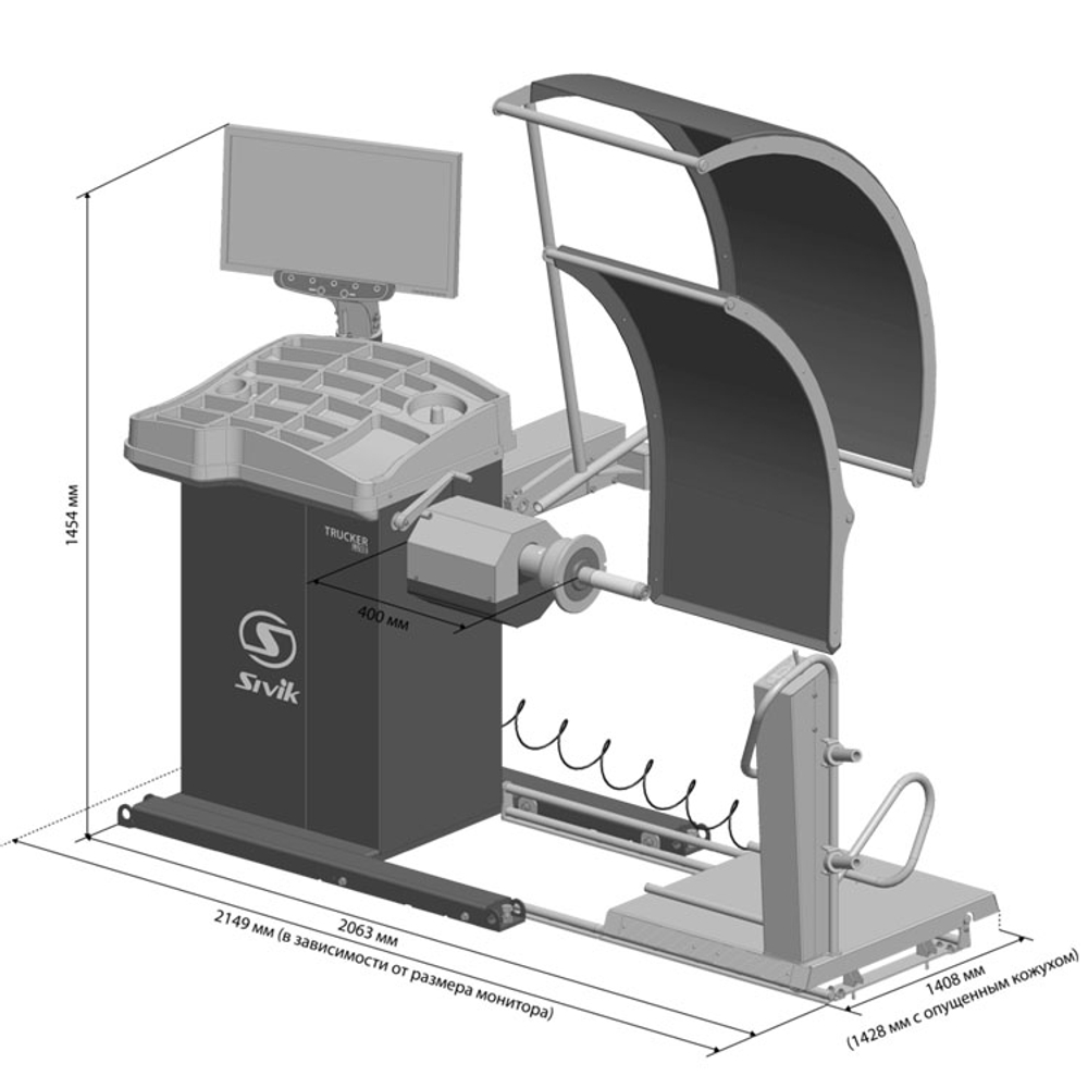 SIVIK TRUCKER LUXE СБМП-200 Л Грузовой балансировочный станок