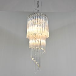 Подвесная Люстра Odeon Chandelier Helix Clear 29 By Imperiumloft