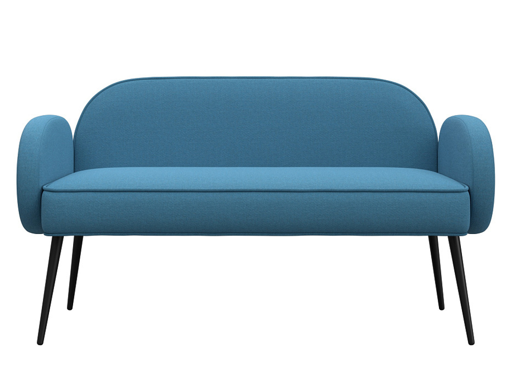 Диван прямой Лига-086 РОГОЖКА Амур 10 голубой