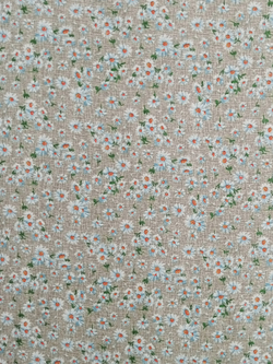 Ткань бязь плательная, рис. "Ромашки", ширина 150 см, арт. 622