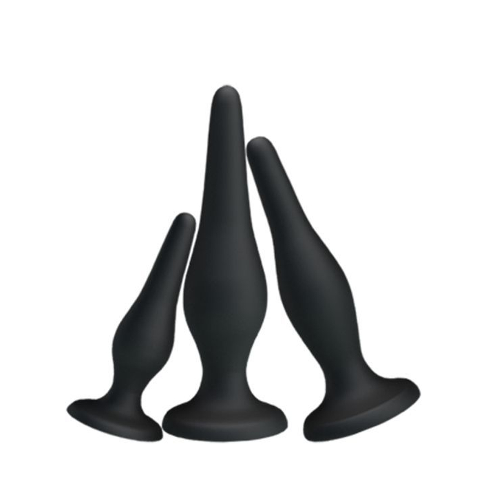 Набор анальных пробок Pretty Love Mini Anal Kit, силикон, 8,5–13 см
