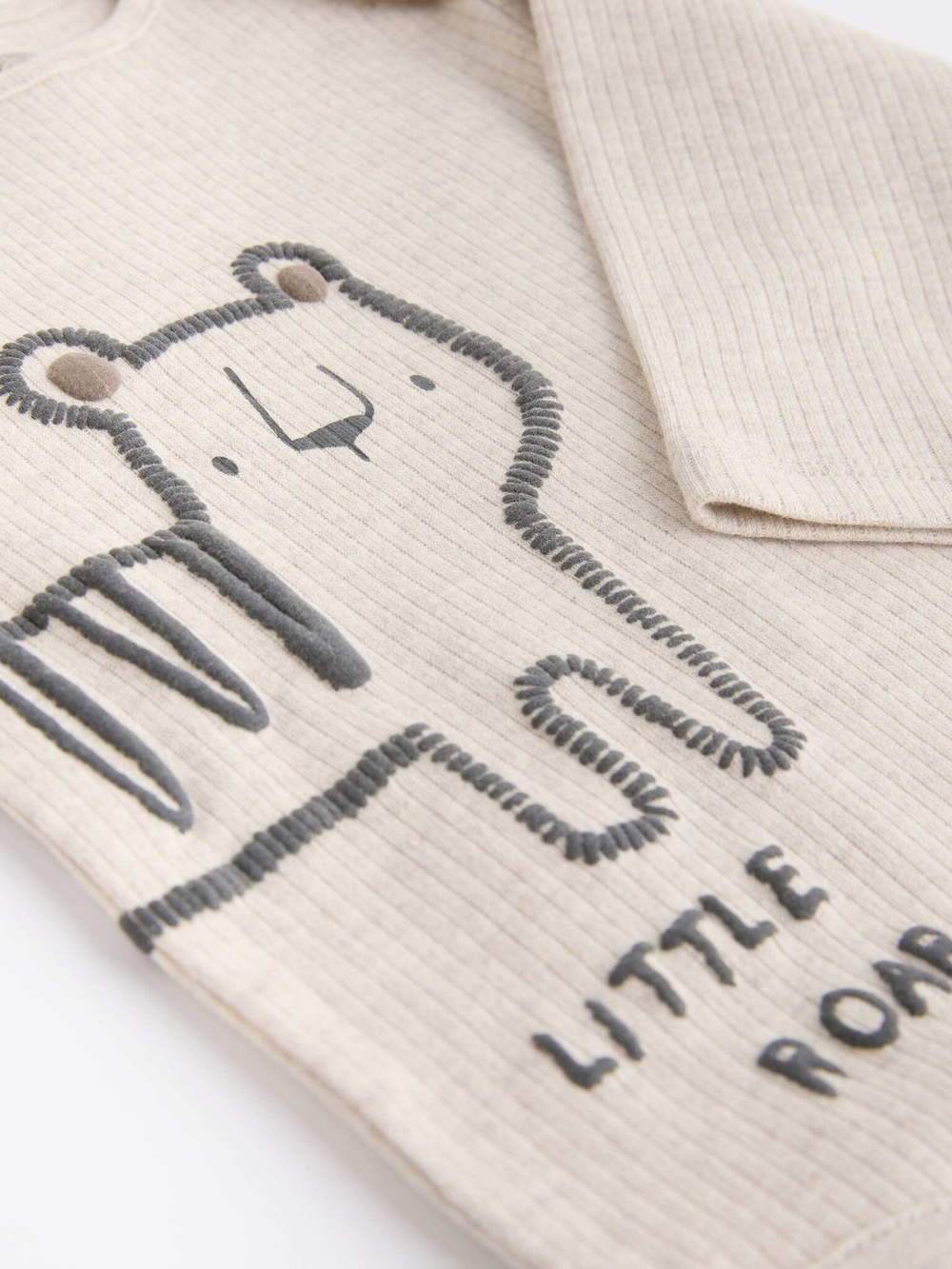 Боди с длинным рукавом для малышей Next N27-275, 3 шт., Бежевый, Серый