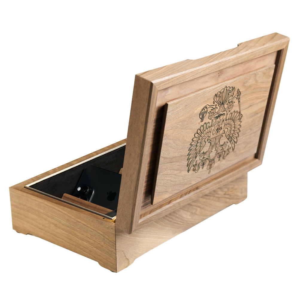 Акустический сейф "Шкатулка Ультра с гербом"