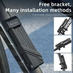 Замок велосипедный West Biking, YP0705080, оранжевый-чёрный