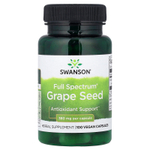 Swanson Vitamins, Full Spectrum®, виноградные косточки, 380 мг, 100 веганских капсул