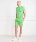 шорты hilfiger curve logo sweatshort Tommy Hilfiger - зеленый(MW0MW30014)