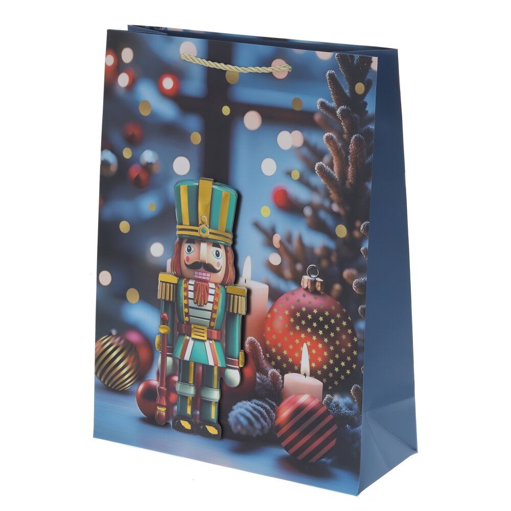 GAEM Пакет подарочный (бумага 210г/м2, блок 12шт), L30 W12 H40 см, 4в.