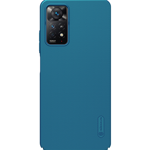Тонкий чехол синего цвета от Nillkin для Xiaomi Redmi Note 11 Pro Global и Redmi Note 12 Pro 4G, серия Super Frosted Shield