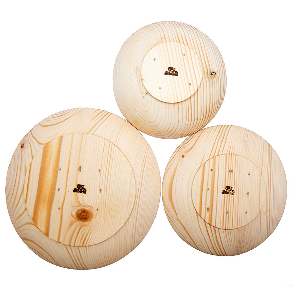 Набор деревянных тарелок Art of Siberia из дерева пихта сибирская TN34