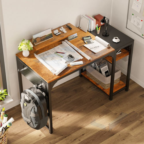 Стол письменный (для компьютера) EUREKA ZX-SS120B-RBB, Brown (ZX-SS120B-RBB)