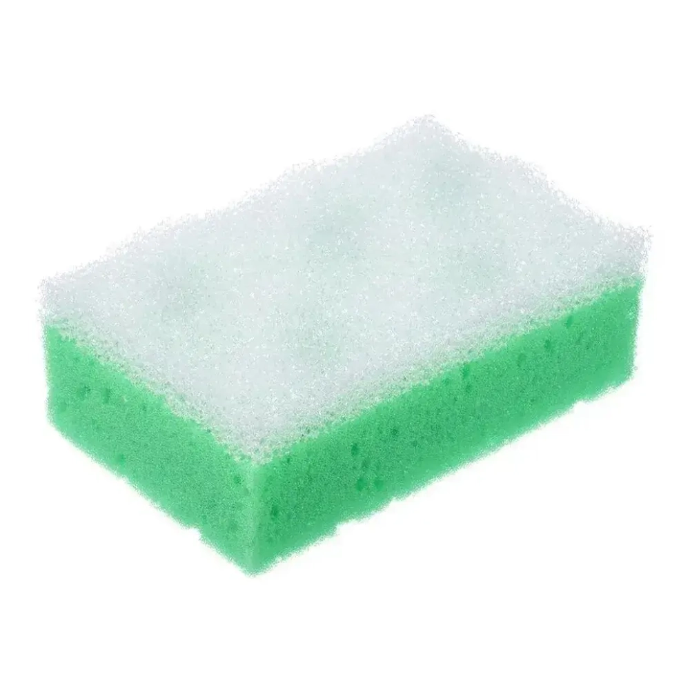 Мочалка из поролона c массажным слоем, прямоугольная, 14х5см, soft/hard, для бани и саун