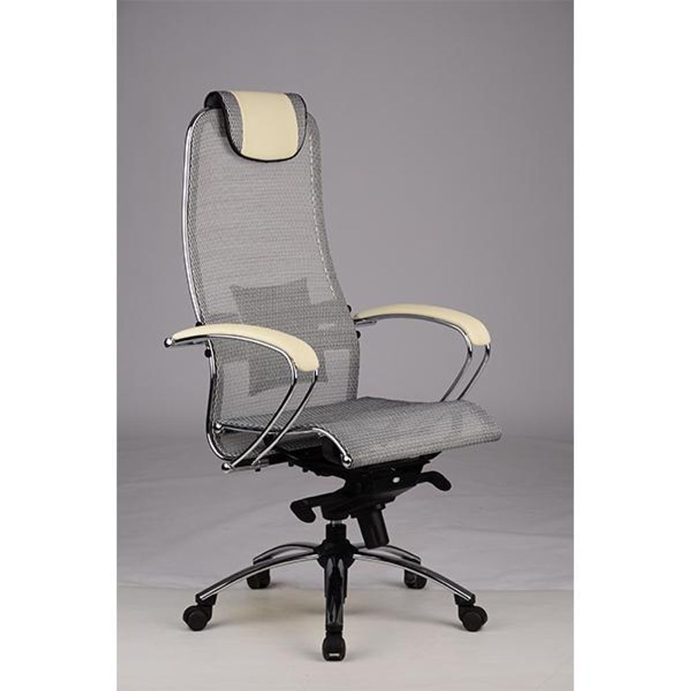 Эргономичное офисное кресло "SAMURAI S1" (бежевая сетка), Метта, г.Уфа