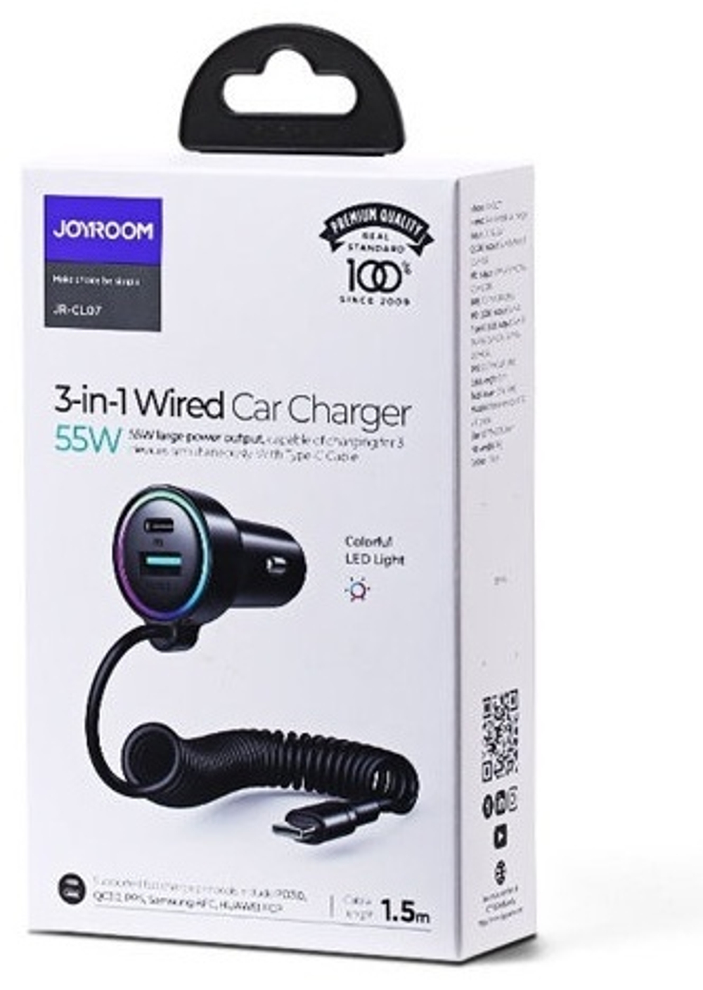 Зарядное устройство JOYROOM JR-CL07 черный