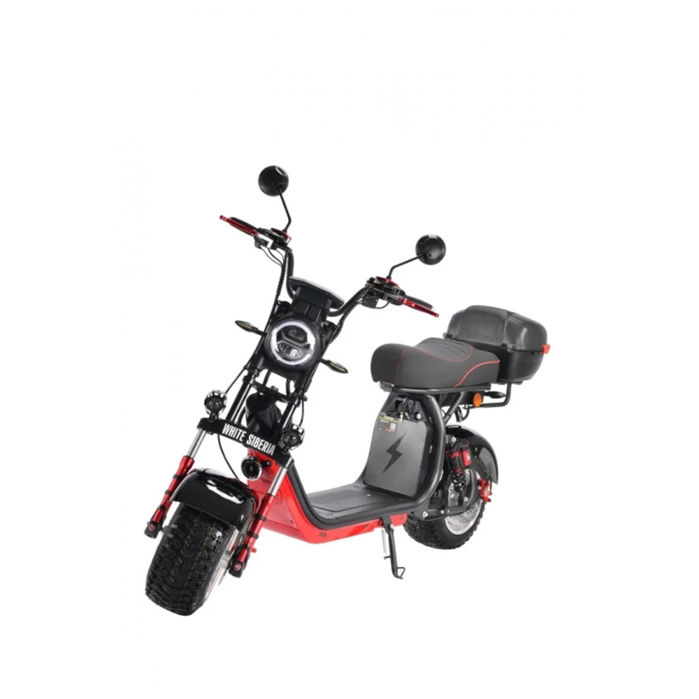 Электроскутер CityCoco White Siberia PRO+ 2500w Черный