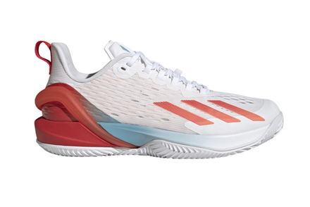 Женские Кроссовки теннисные Adidas Adizero Cybersonic W Clay - cloud white/coral fusion/better scarlet