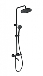 Душевая система с термостатом WONZON & WOGHAND INN 4, Черный матовый (WW-B3047-A1-MB)