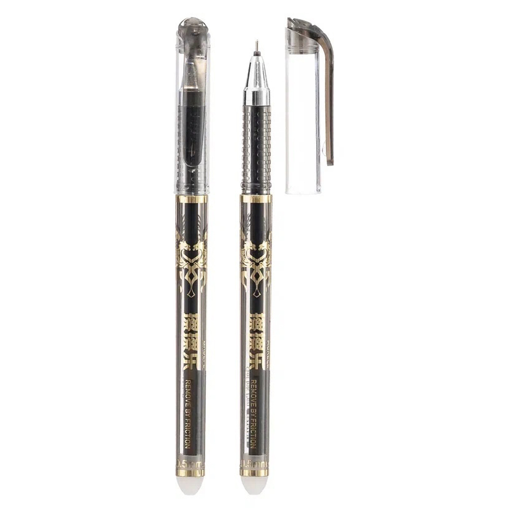 Ручка гелевая, пиши-стирай, Basir, чёрные чернила, серия "CLASSIC", 12 шт