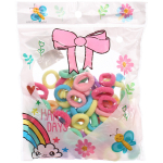 Резинки для волос 80шт «МИНДАЛЬ», цвет пастельный микс, d-2см