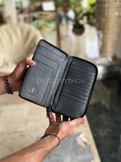 Мужское портмоне органайзер из кожи королевского питона WA-235