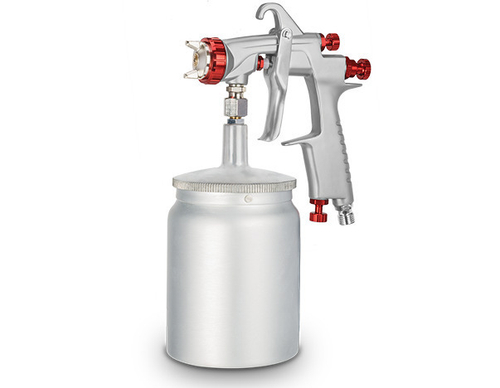 Пневматический краскопульт CROWN CT38104-1.5, нижний бачек 600 мл, 1,5 мм