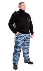 Брюки утеплённые Оксфорд серый камыш