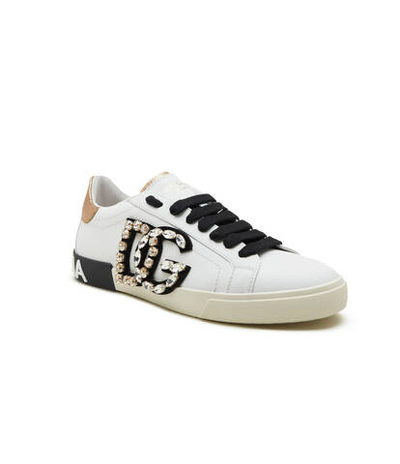 Кожаные кроссовки Dolce & Gabbana - белый(CK2203 AO902)