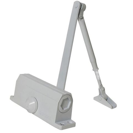 Доводчик дверной Trodos, TD-100, с фиксац, до 100 кг, 90, бел, 272034