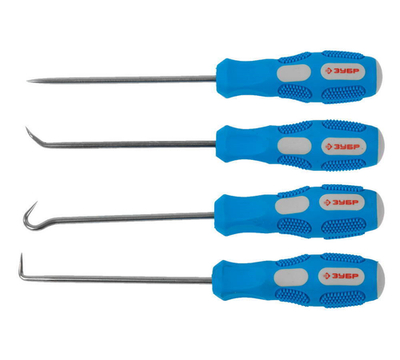 ЗУБР 4 предмета, набор крючков для слесарных работ (21553-H4)