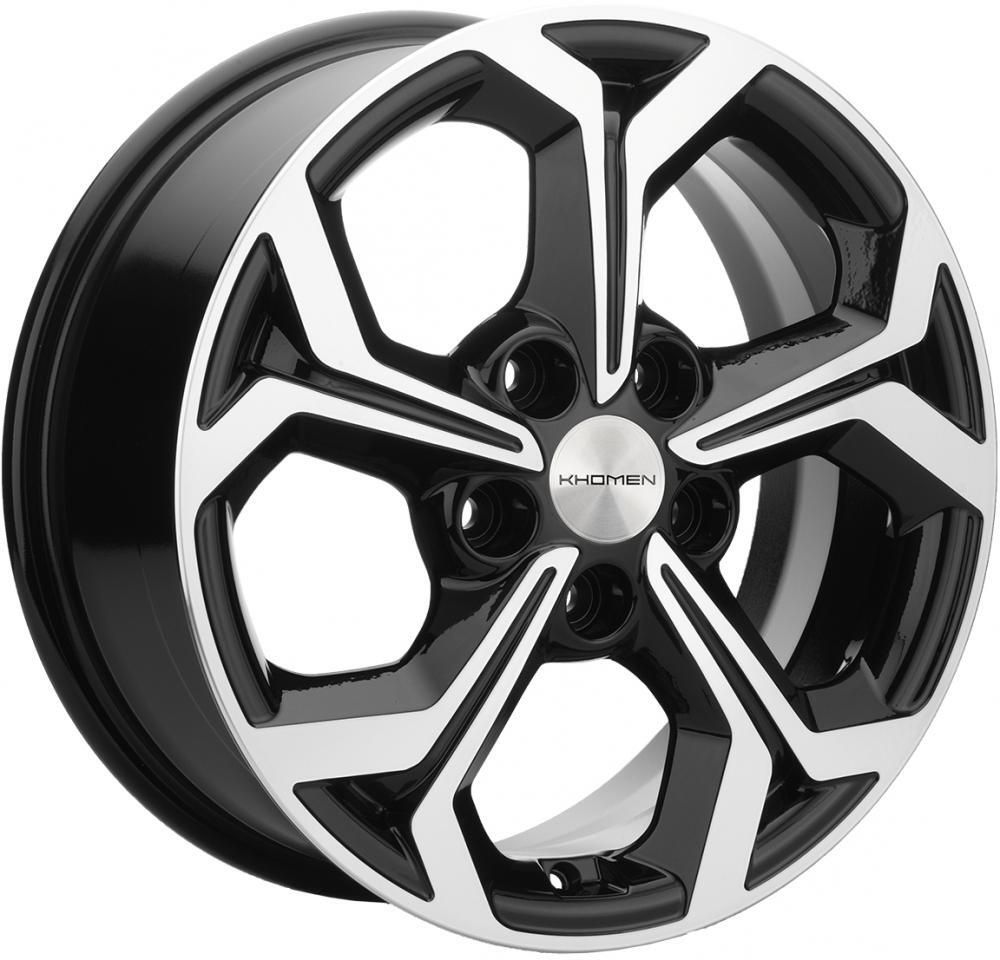 Khomen 1606 6.5x16 5x114.3 ET 43 Dia 67.1 (черный)