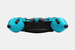 Надувная лодка GLADIATOR E420PRO черно-бирюзовый