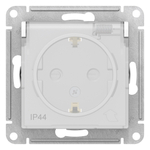 ATLASDESIGN AQUA РОЗЕТКА с заземл. со шт. с прозрач. крышк.,16А, IP44, мех,БЕЛЫЙ ATN440146