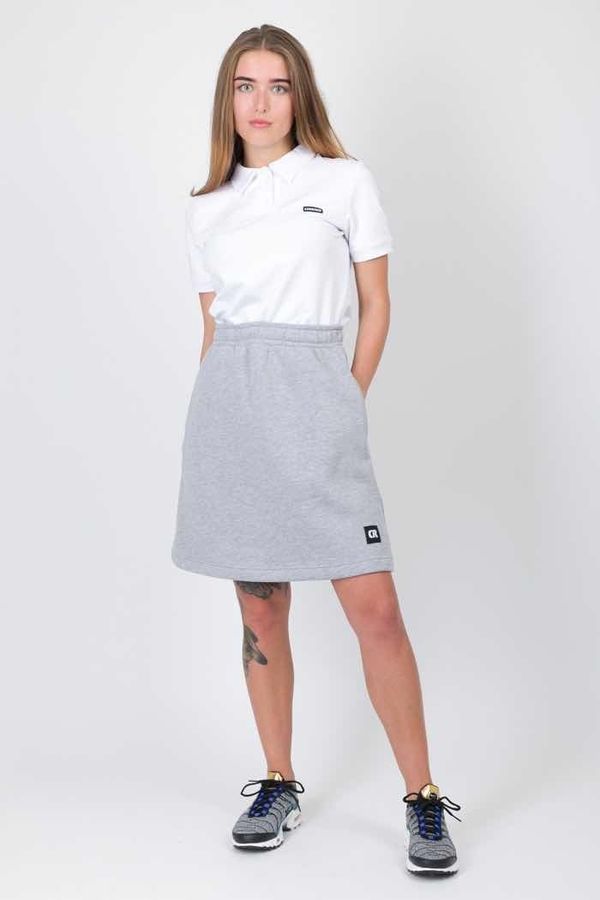 Юбка Simple Skirt Светло-серый Меланж - фото 2