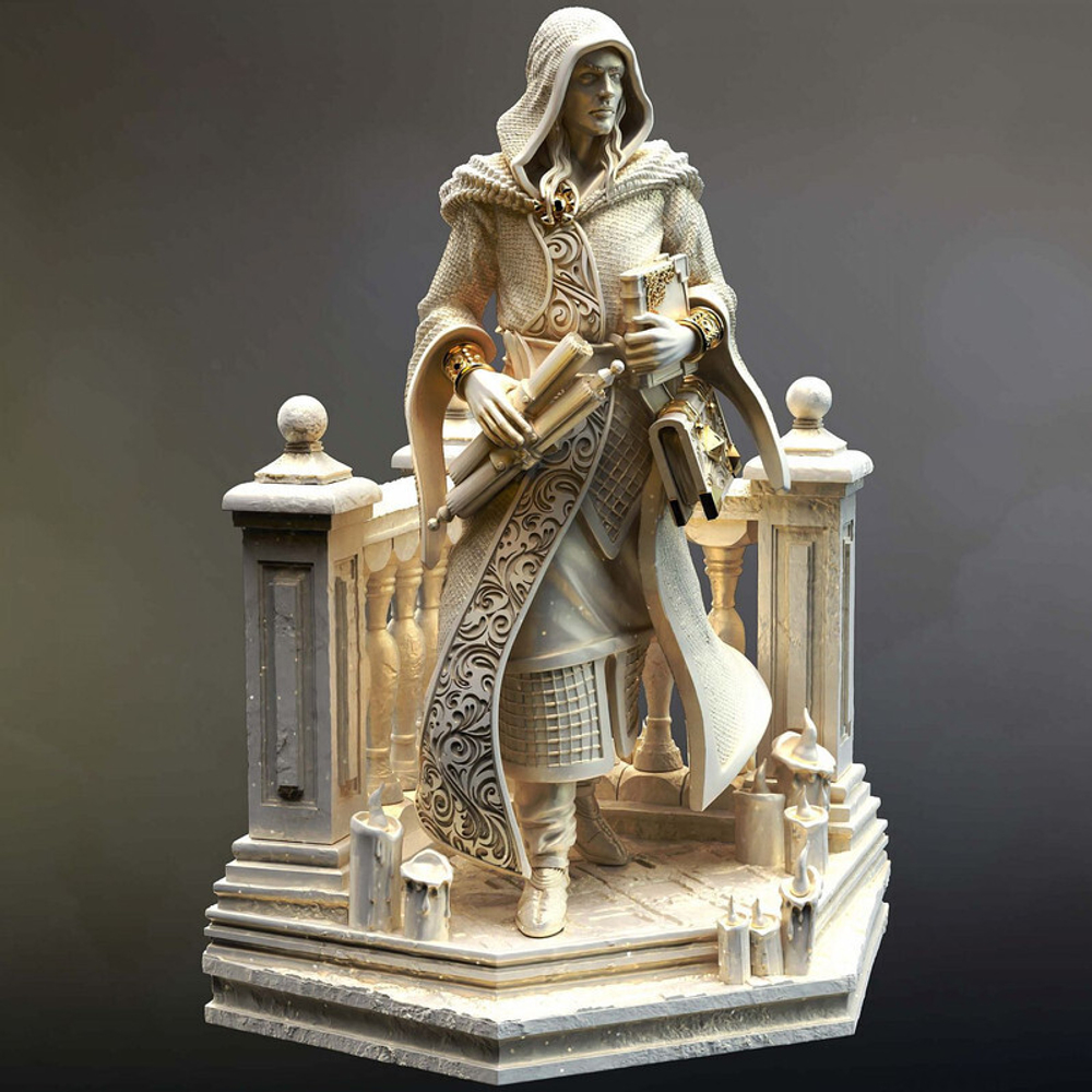 Человек Клерик Жрец Рыцарь Паладин миниатюра для dnd, днд, pathfinder, фентези, Настольная игра, НРИ, Варгейм, РПГ