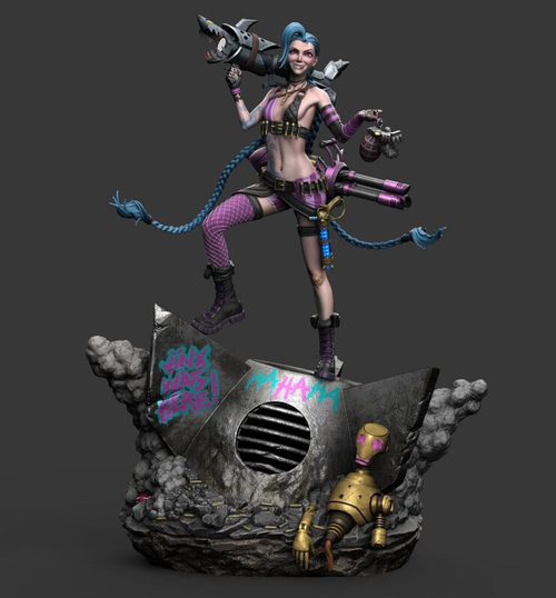 Jinx Джинкс League of Legends Лига Легенд lol Коллекционная Фигурка Аниме
