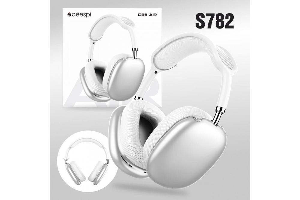 Полноразмерные Bluetooth наушники D35 Air (серебро)