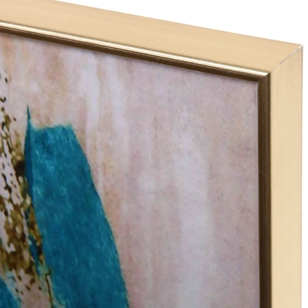 Картина интерьерная в раме «САНТИМО», синий цветок, 40*60см (термоусадочная пленка)