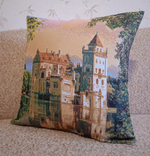 Декоративный гобеленовый чехол Замок мечты 47х47