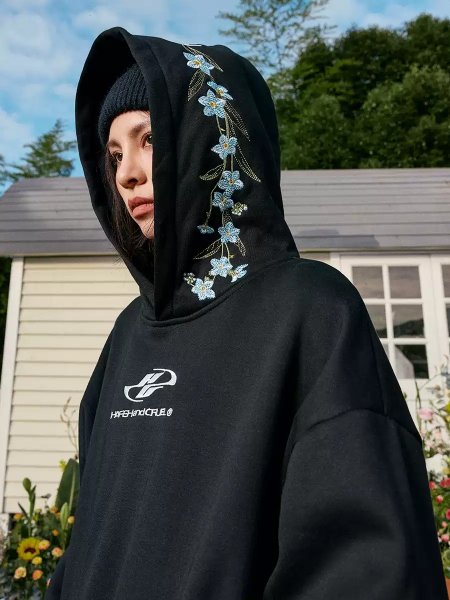 Худи HARSHandCRUEL "Hood Flowers" Oversized Hoodie