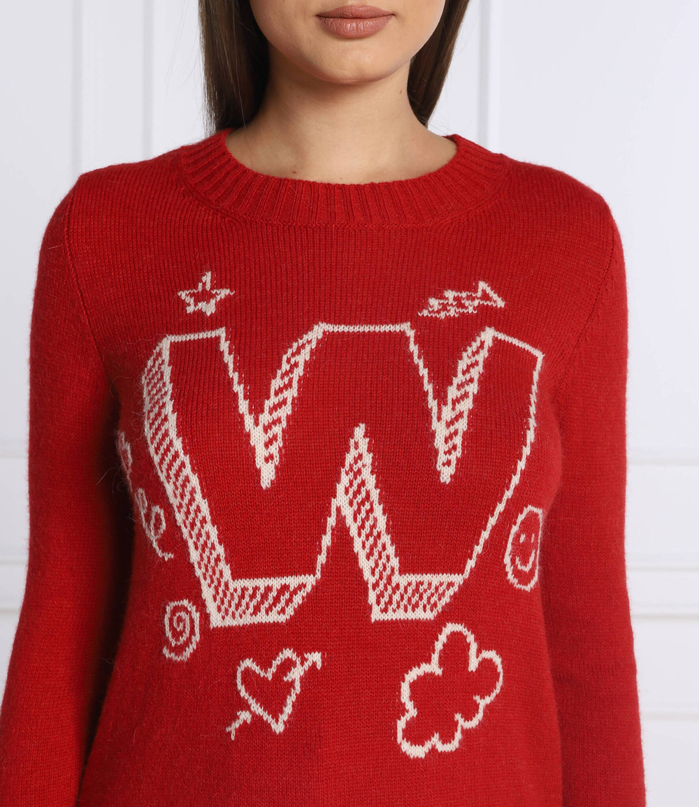 Хлопковый свитер gallo Weekend MaxMara - красный(536613296)