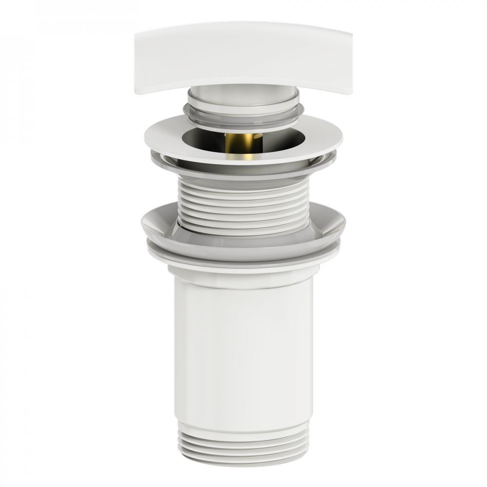 Донный клапан для раковины 1 1/4 WONZON & WOGHAND, Белый матовый (WW-88SS08-MW)