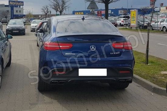 Лип спойлер V.1 глянцево - черный для Mercedes GLE W292 coupe